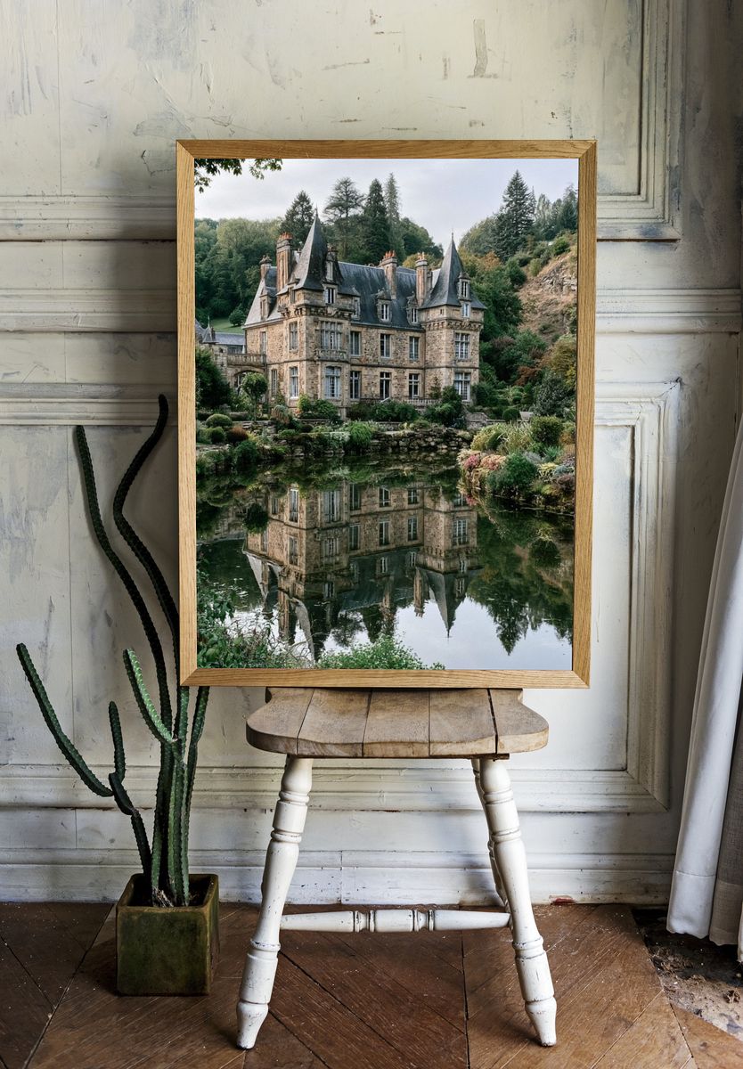 French Chateau Garden Poster. — room view 1