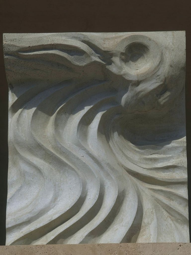 Stone Wave Relief Poster. poster detail