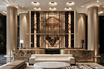 Luxury Lobby Interior Photography Poster. poster