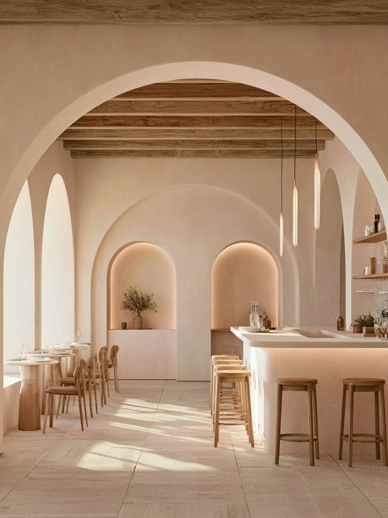Mediterranean Arch Interior Print. poster — architecture art