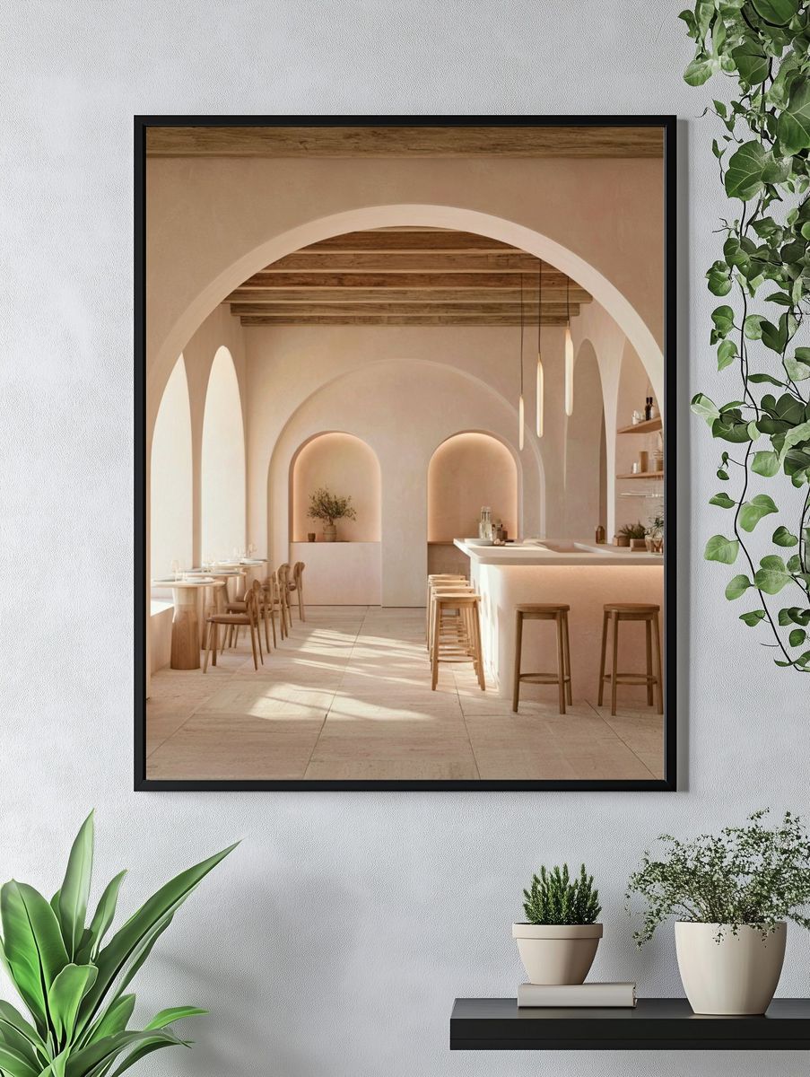 Mediterranean Arch Interior Print. — room view 4