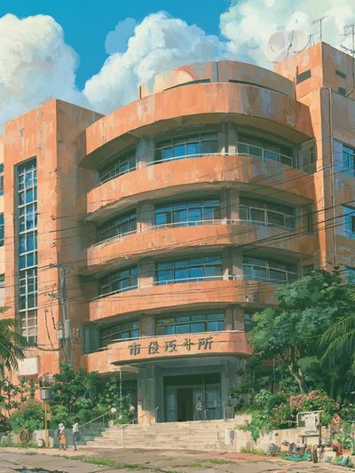 Art Deco Civic Building Poster.
