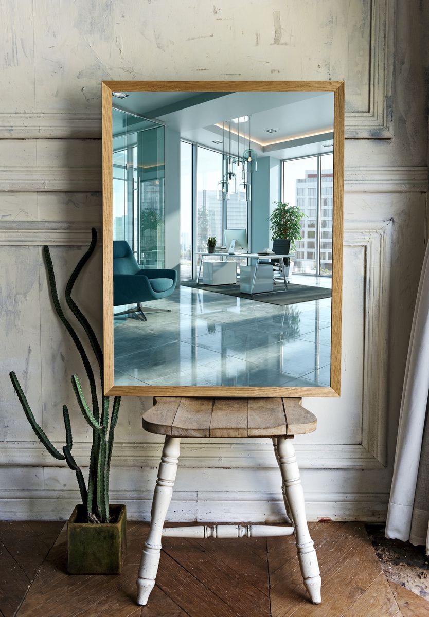 Modern Glass Office Interior Poster. — room view 1