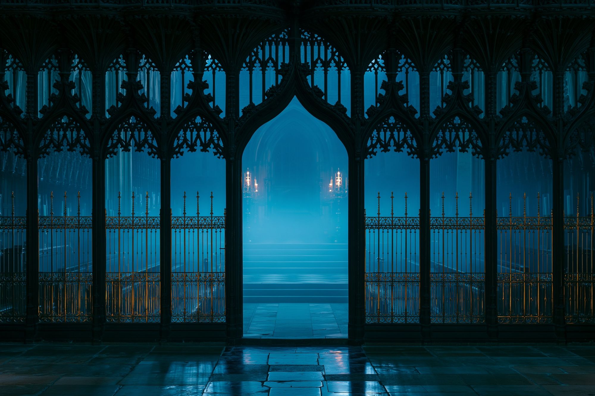 Gothic Cathedral Portal Print. poster — architecture art