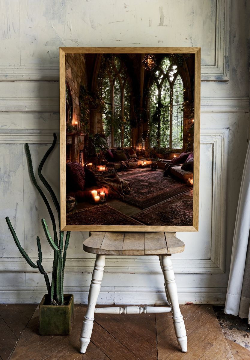 Enchanted Gothic Conservatory Poster. — room view 1