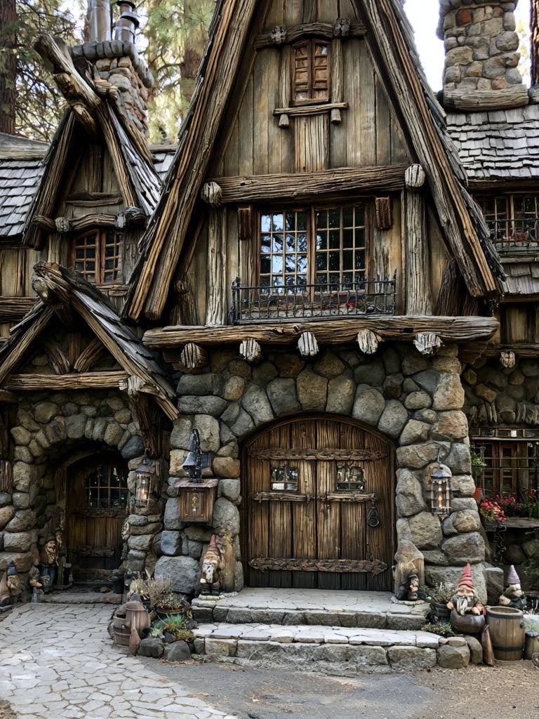 Enchanted Woodland Cottage Poster. poster — architecture art