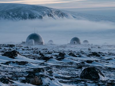 Arctic Research Station Photography Poster. poster