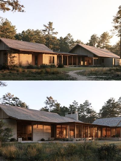 Modern Forest Cabin Architecture Poster. poster