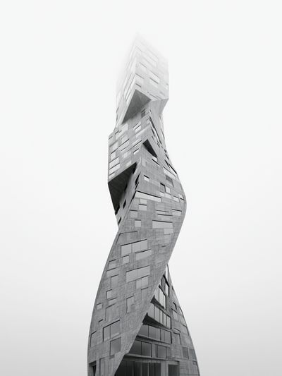 Twisting Tower Architecture Print.