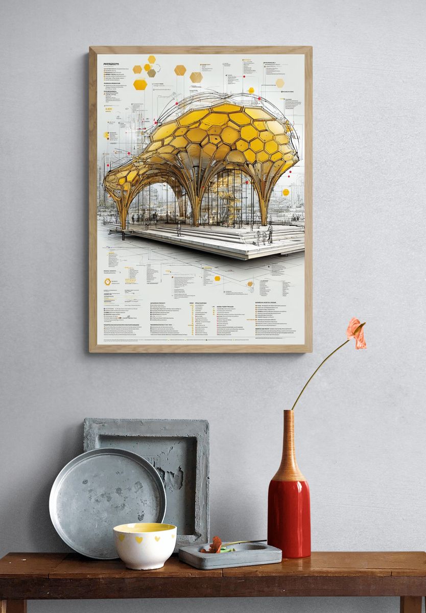 Architectural Concept — Modern Print. — room view 3