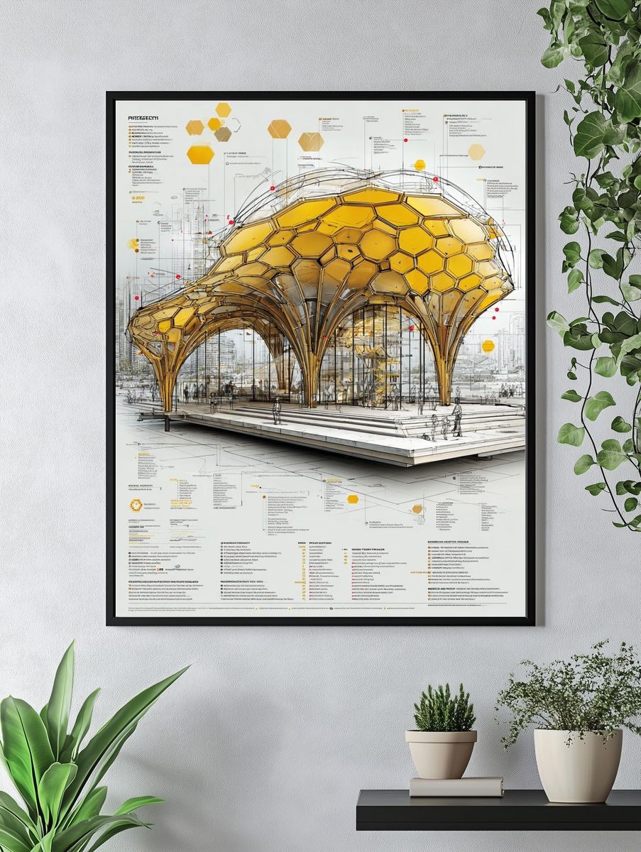 Architectural Concept — Modern Print. — room view 4