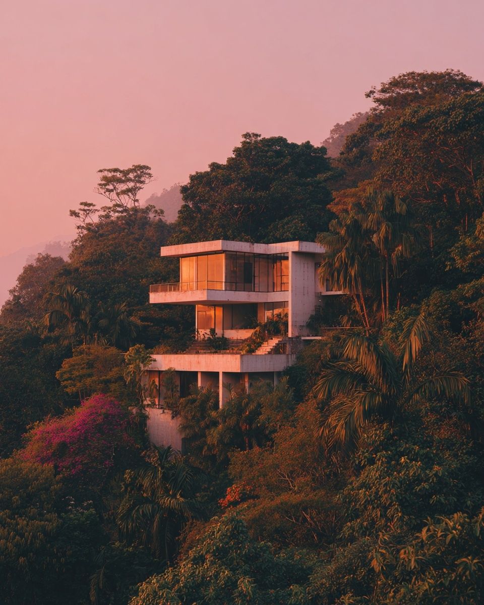 Modern Architecture in Nature — Photography Print. poster detail