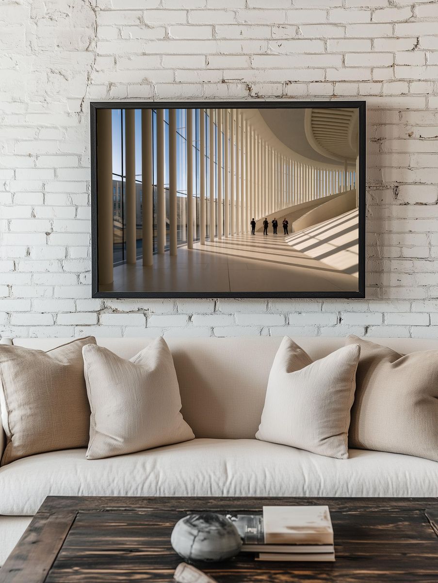 Modern Atrium Architecture Poster. — room view 1
