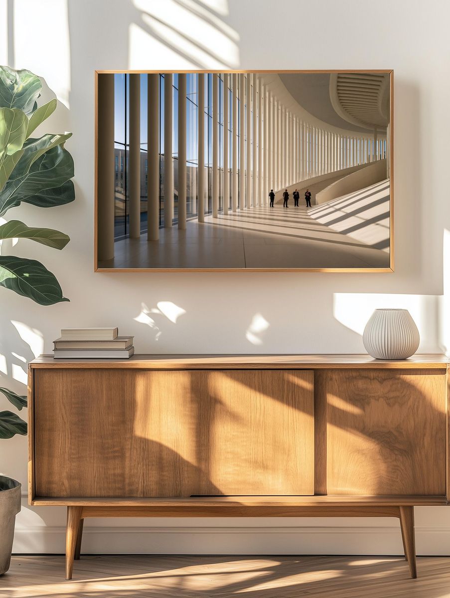 Modern Atrium Architecture Poster. — room view 3