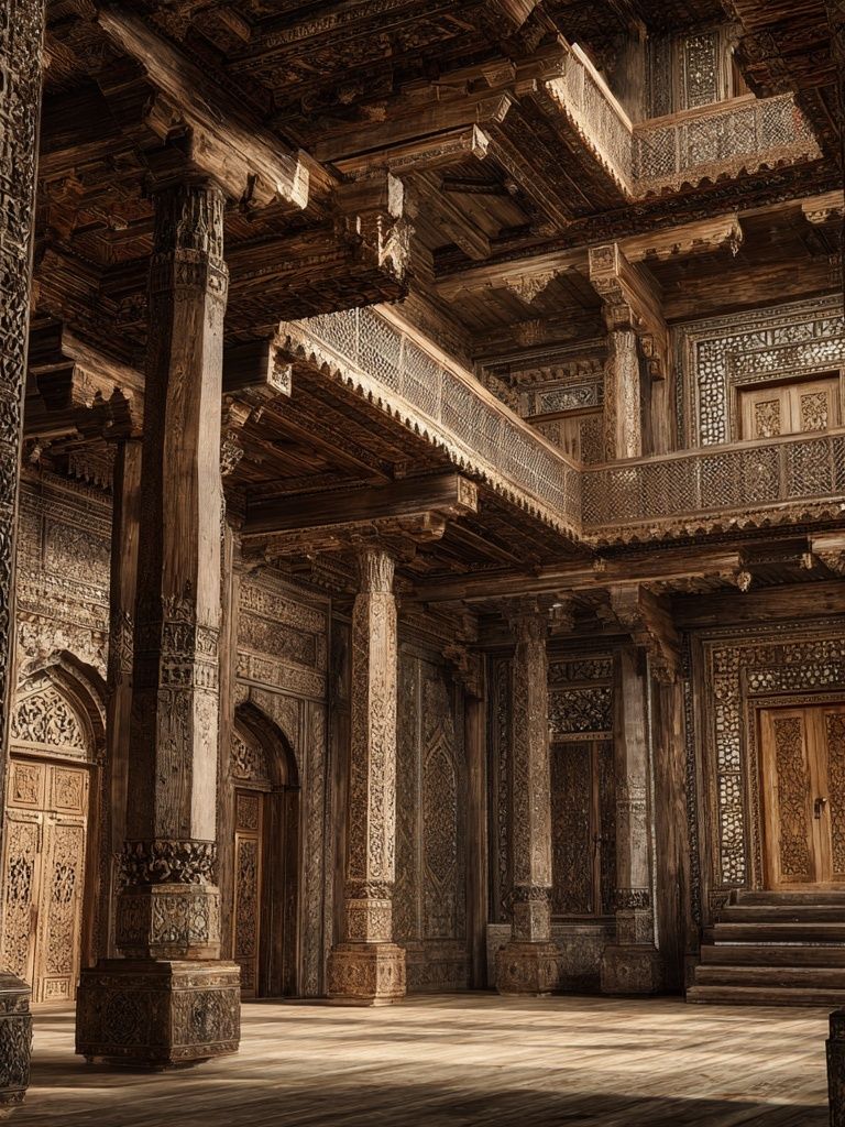 Ornate Palace Interior Photography Poster. poster detail