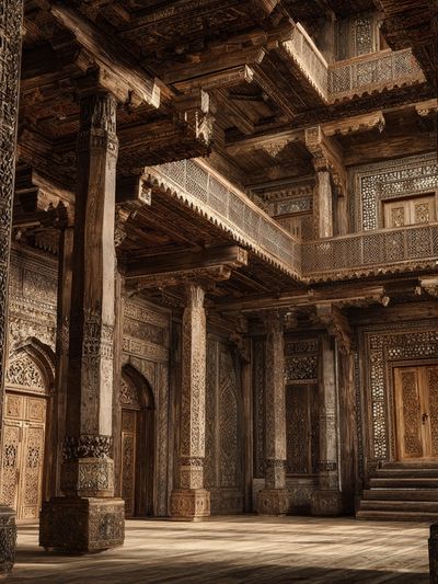 Ornate Palace Interior Photography Poster. poster