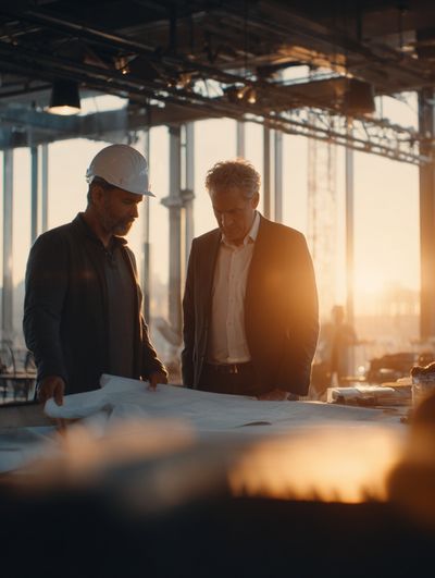 Architects at Sunset Photography Poster. poster