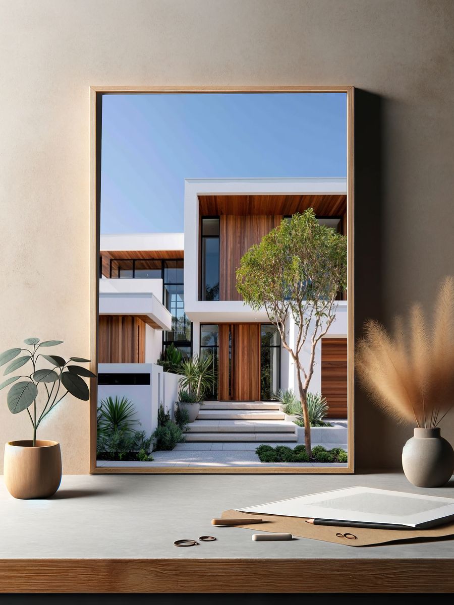 Modern Luxury House Photography Poster. — room view 2