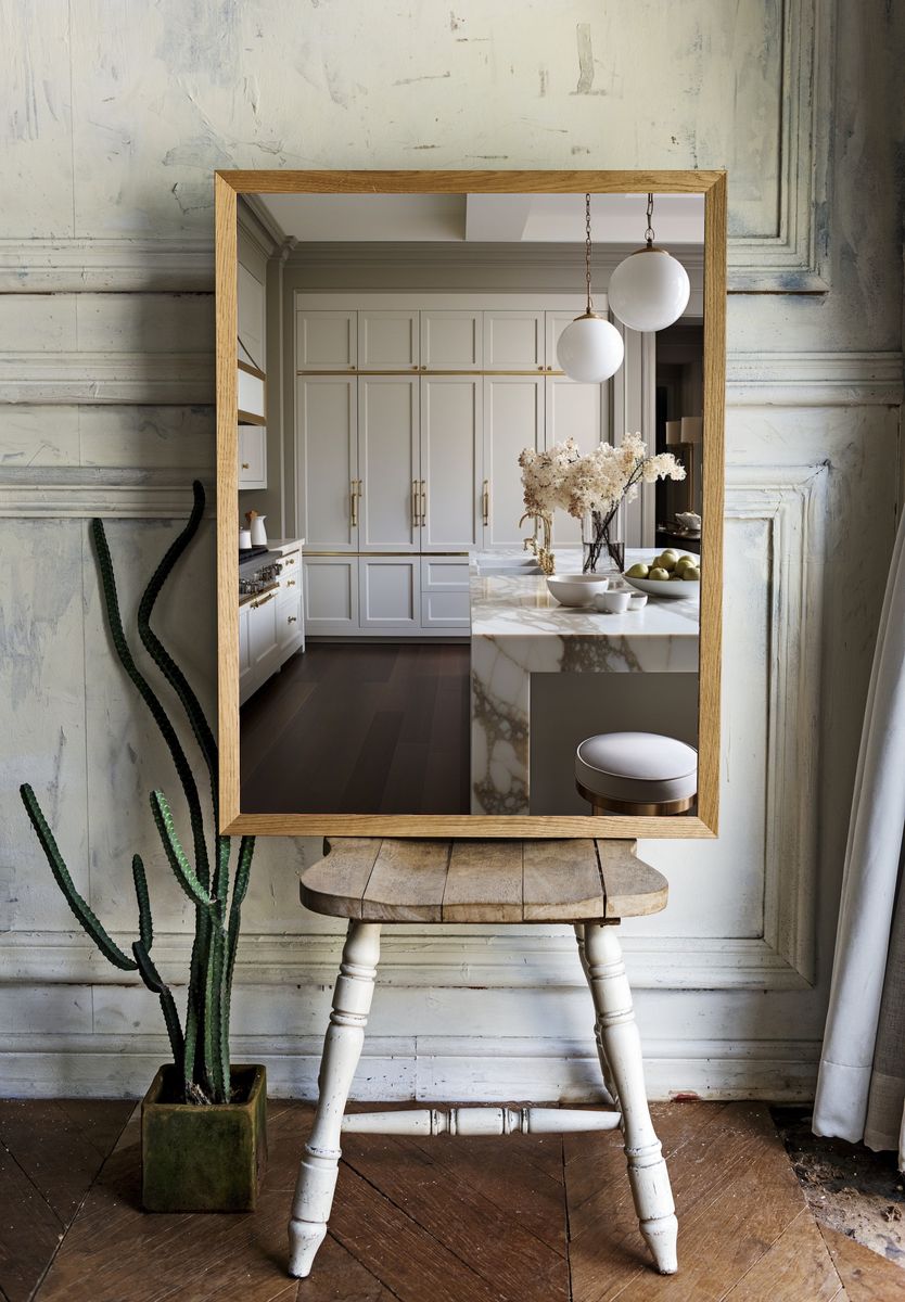 Elegant Marble Kitchen Interior Print. room preview