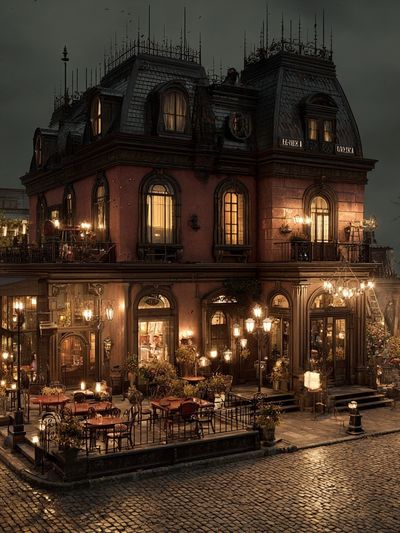 Haunted Parisian Mansion Photography Poster. poster