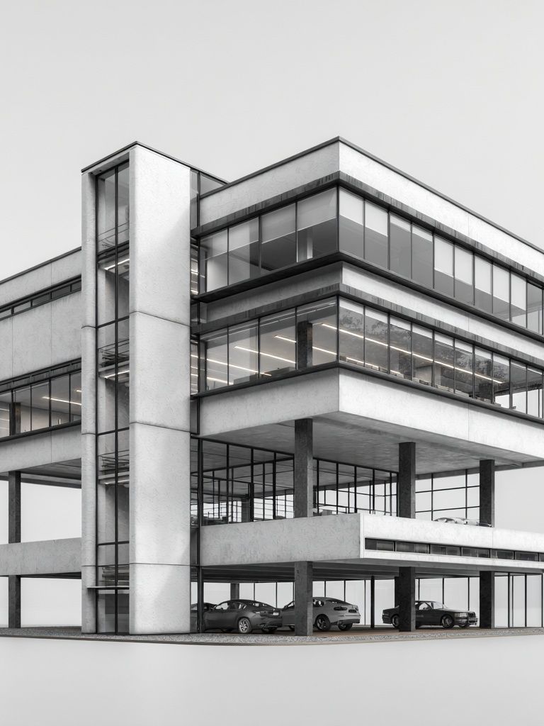 Modernist Building Photography Poster. poster — architecture art