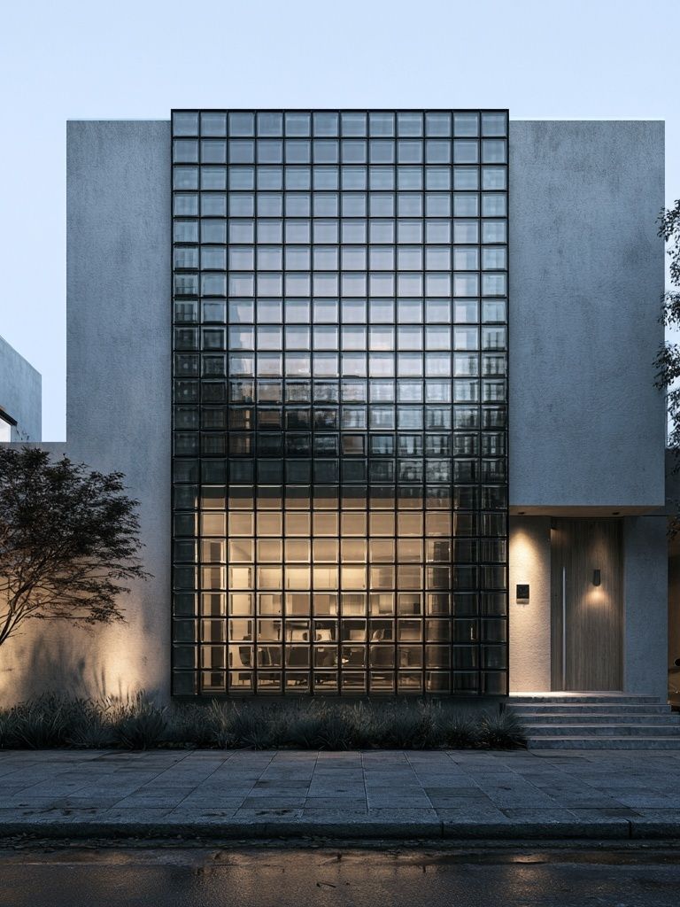 Modern Glass Facade Architecture Poster. poster detail
