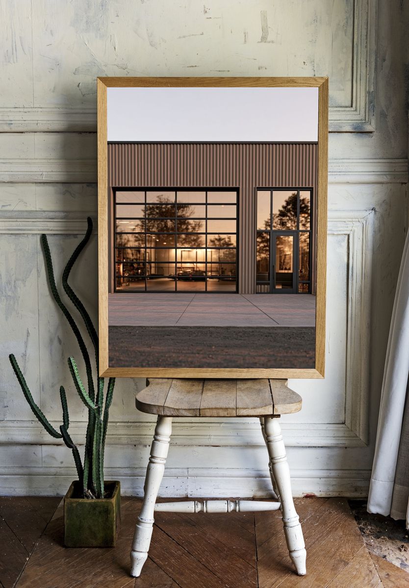 Modern Industrial Building Facade Poster. room preview