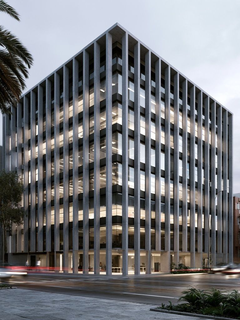 Modern Office Building Architecture Poster. poster — architecture art