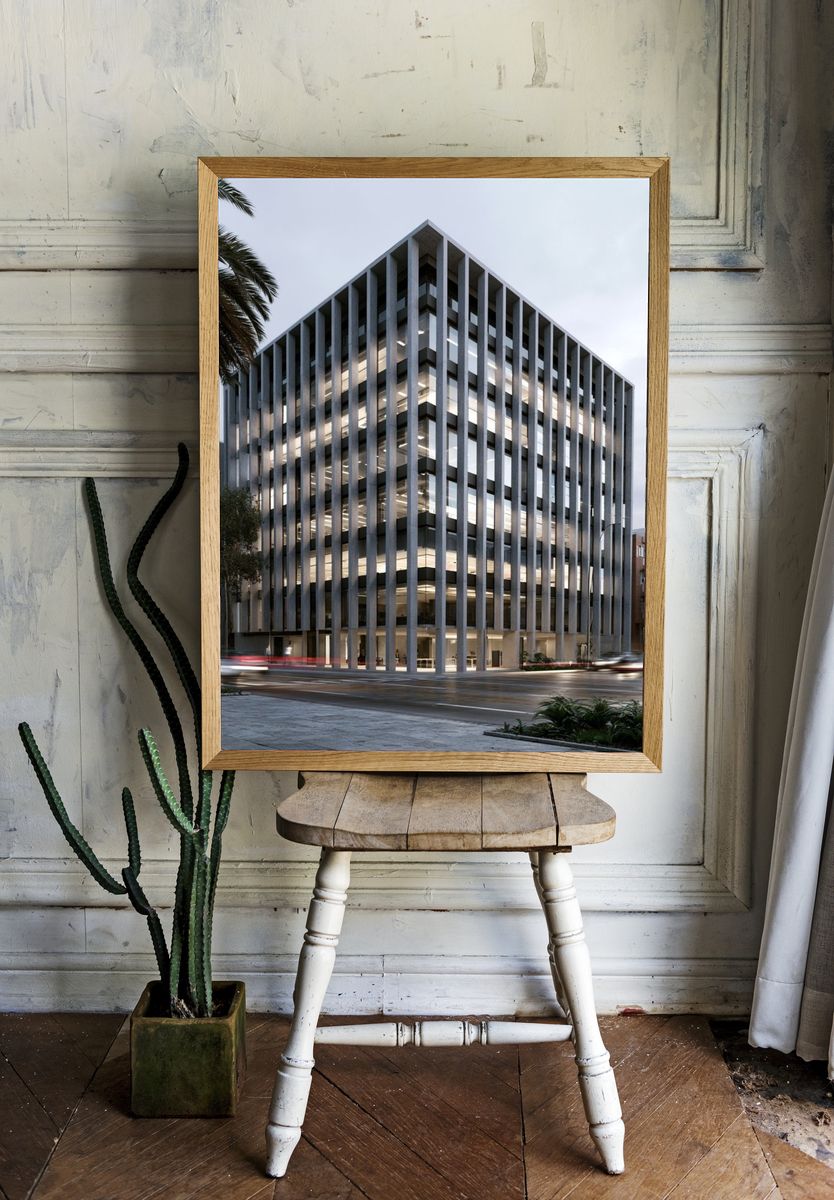 Modern Office Building Architecture Poster. — room view 1