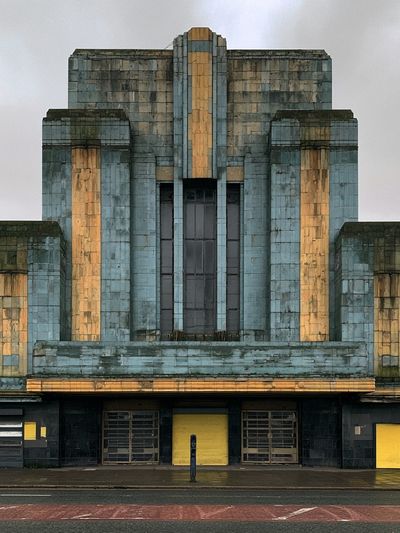 Art Deco Cinema Facade Poster.