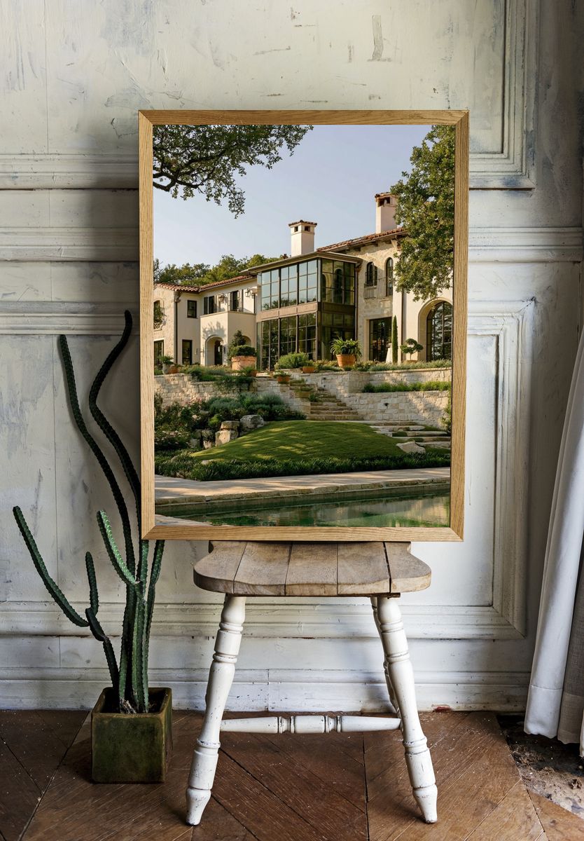 Tuscan Villa Garden Poster. room preview