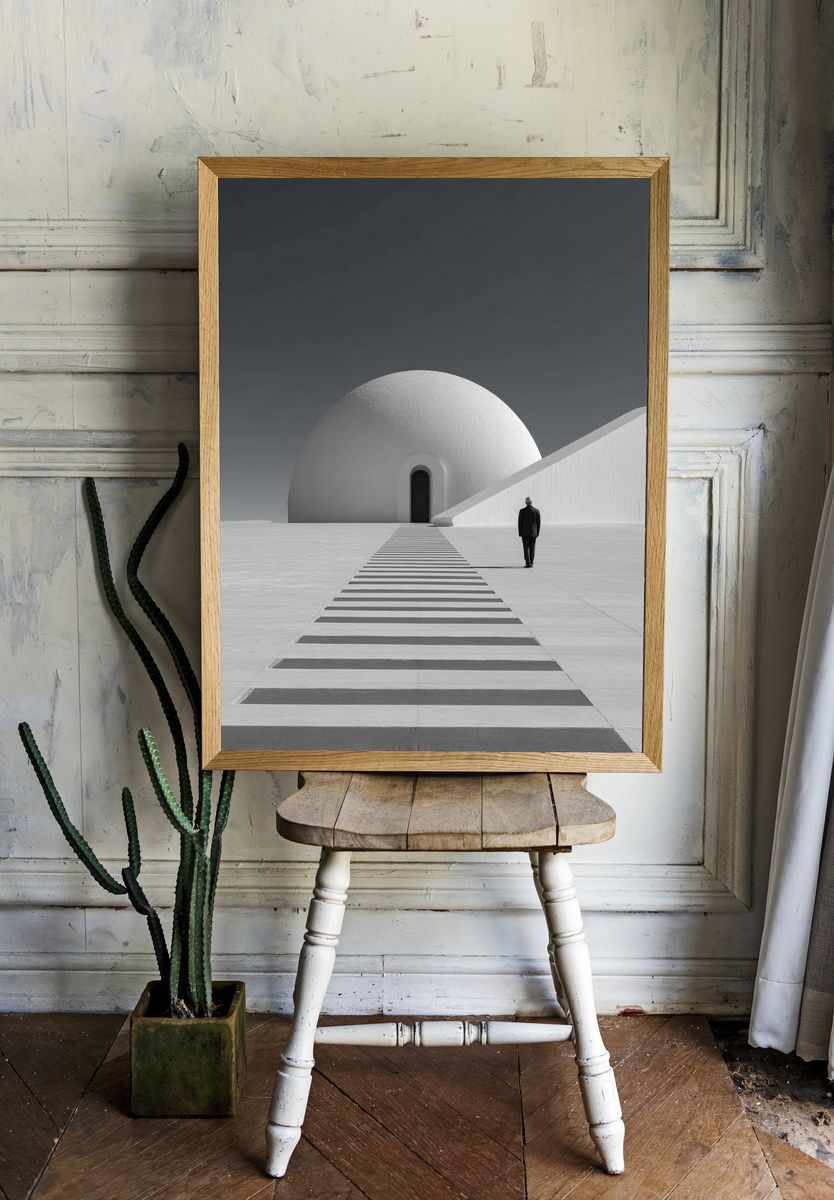Modern Architecture — Black-White Print. — room view 1