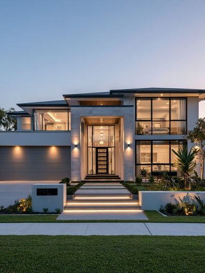 Modern Luxury Home Architecture Poster. poster