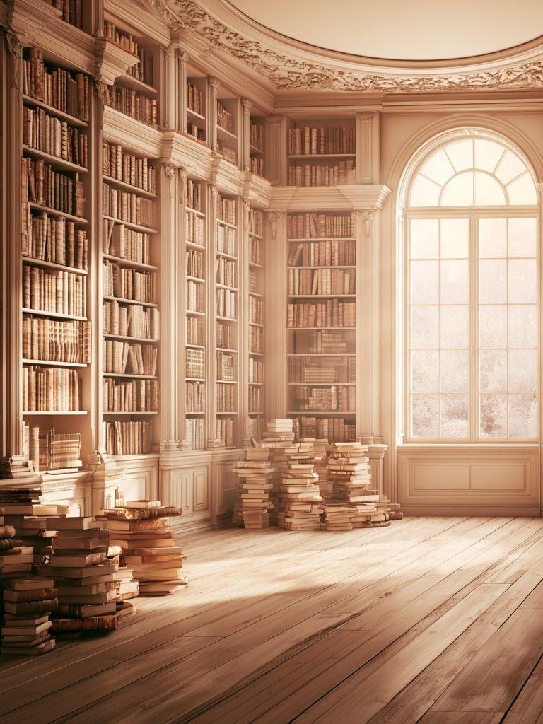 Grand Library Interior Print. poster detail