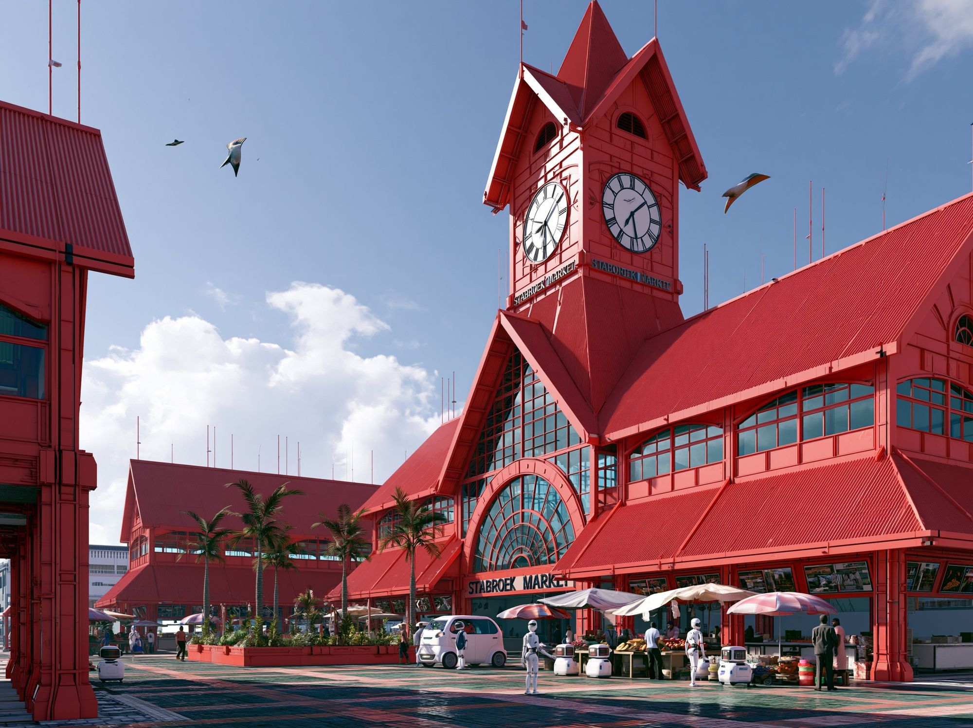 Stabroek Market Architecture Poster. poster — architecture art