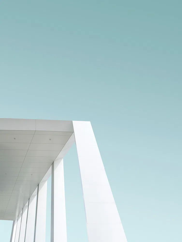 Modern Architectural Structure — Minimalist Print. poster — architecture art