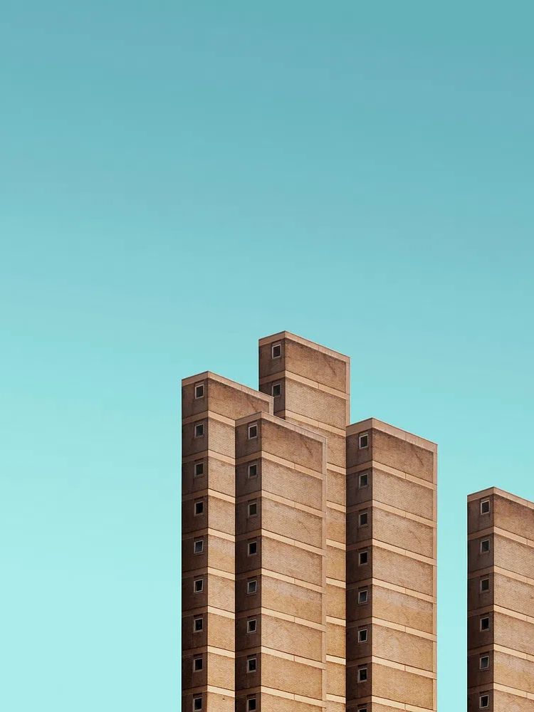 Minimalist Brutalist Towers Poster.