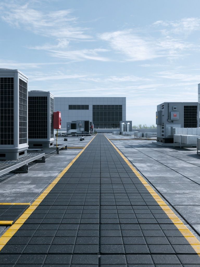 Rooftop HVAC Industrial Architecture Poster. poster — architecture art