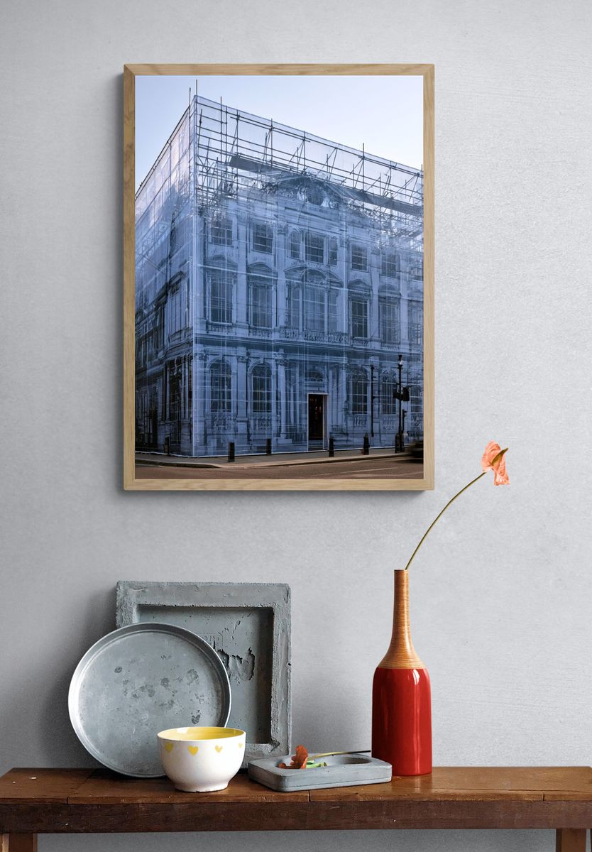 Wrapped Building Facade Photography Print. — room view 3