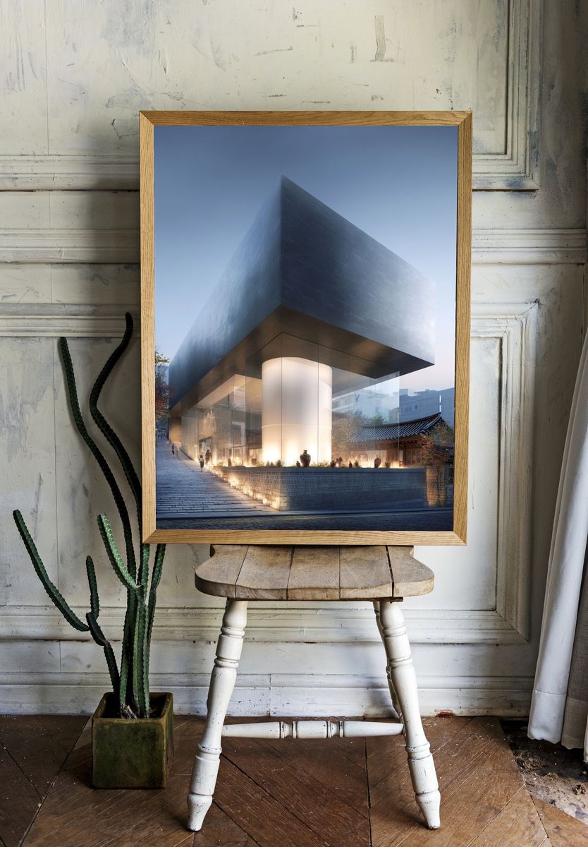 Modern Architecture — Fine Art Print. room preview