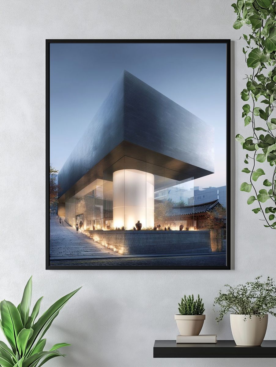 Modern Architecture — Fine Art Print. — room view 4