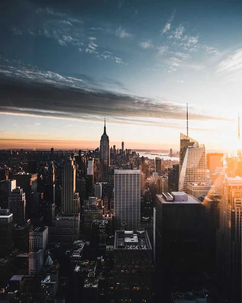 Skycrapers New York City, United. poster — architecture art