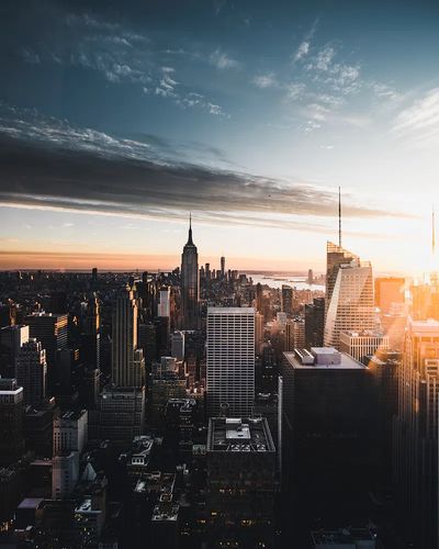 Skycrapers New York City, United. poster
