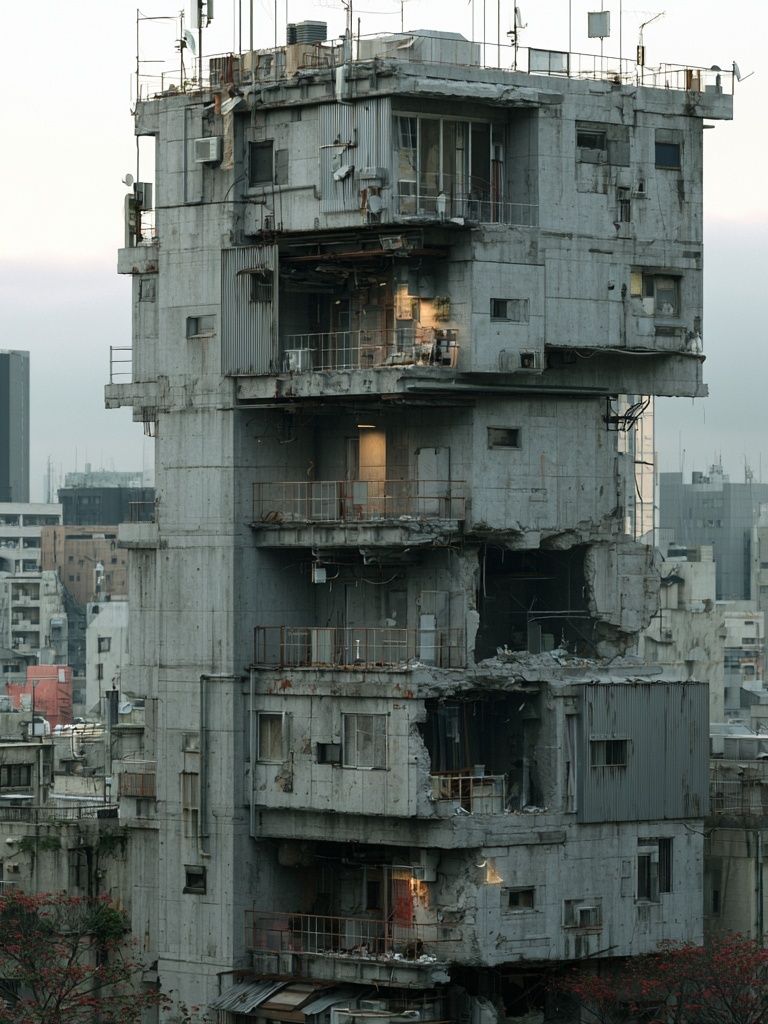 Urban Brutalist Tower Poster. poster — architecture art
