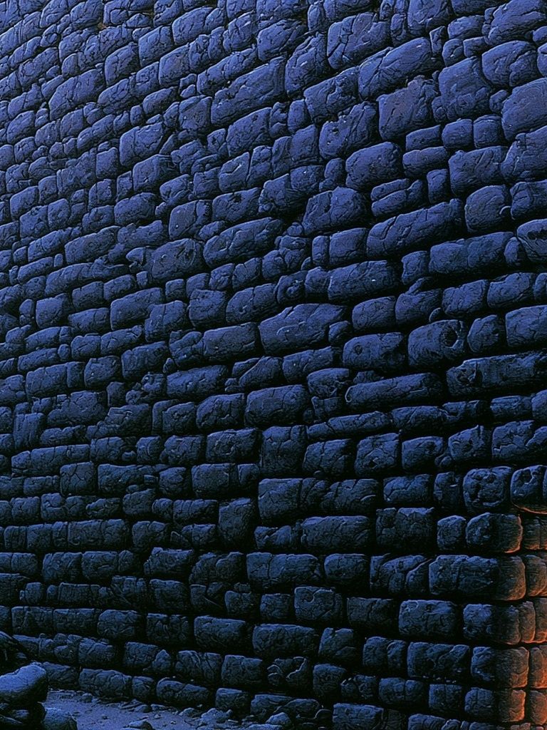 Stone Wall Firelight Poster. poster detail