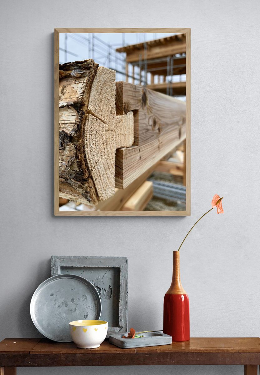 Timber Joinery Detail Photography Poster. — room view 3