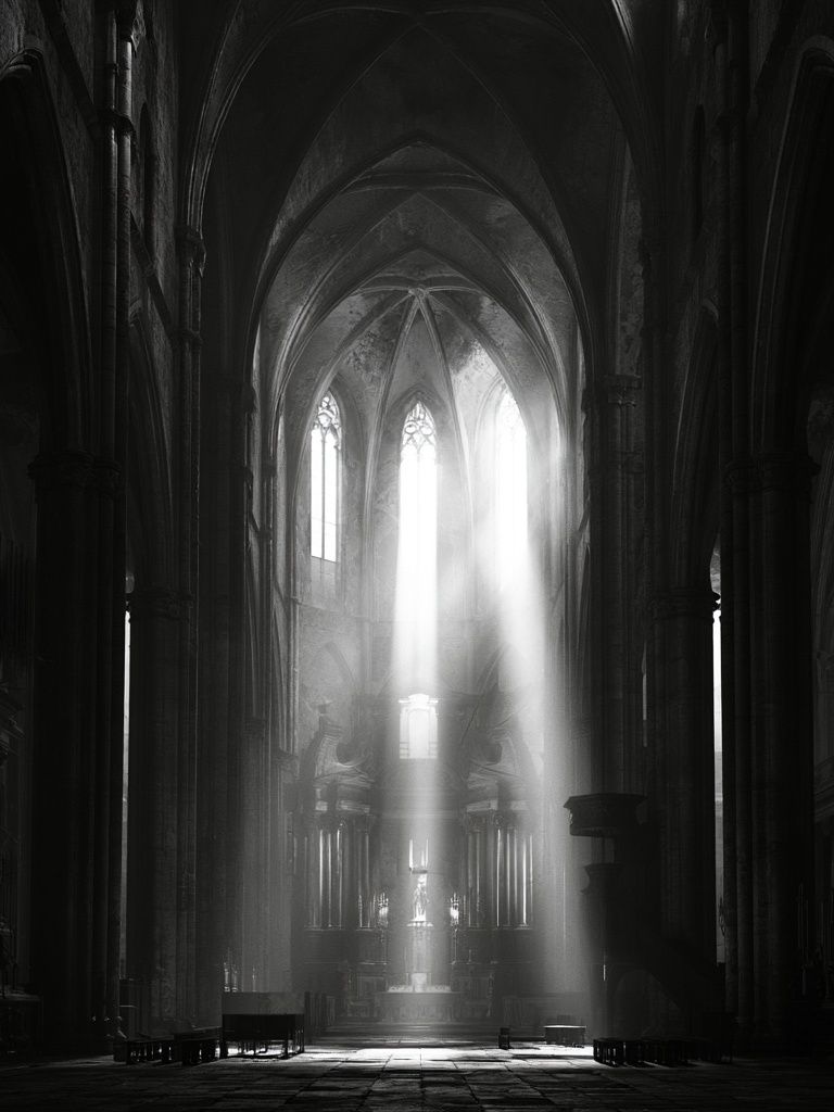 Gothic Cathedral Light Poster. poster detail