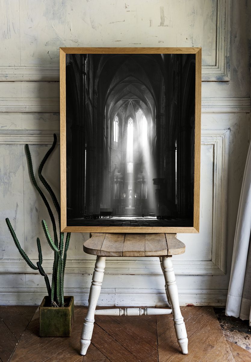 Gothic Cathedral Light Poster. — room view 1