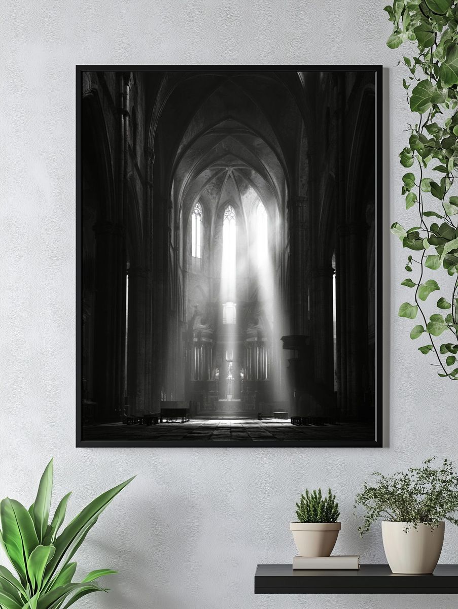 Gothic Cathedral Light Poster. — room view 4
