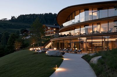 Modern Hillside Villa Photography Poster.